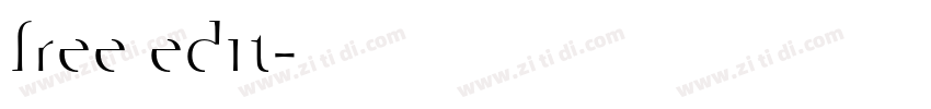 free edit字体转换
